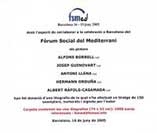 Forum Social Mediterraneo  Barcelona 2005
